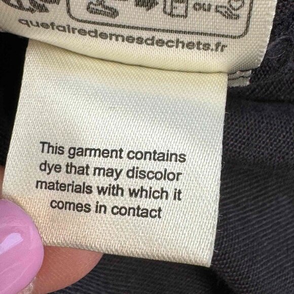 Free People We The Free Cropped Moto Bomber Shirt Relaxed Fit Washed Black Sz XL - Picture 13 of 13